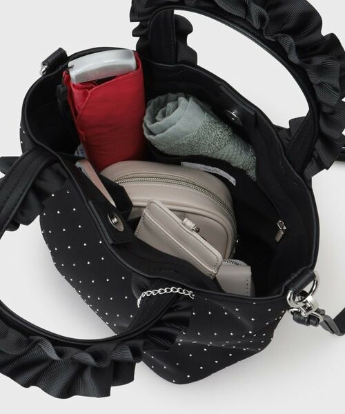 index / インデックス トートバッグ | 【2WAY】ラインストーン持ち手フリルバッグ | 詳細17