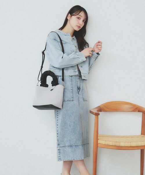 index / インデックス トートバッグ | 【2WAY】ラインストーン持ち手フリルバッグ | 詳細3