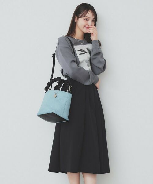 index / インデックス トートバッグ | 【2WAY】ラインストーン持ち手フリルバッグ | 詳細5