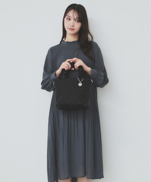 index / インデックス トートバッグ | 【2WAY】ラインストーン持ち手フリルバッグ | 詳細7