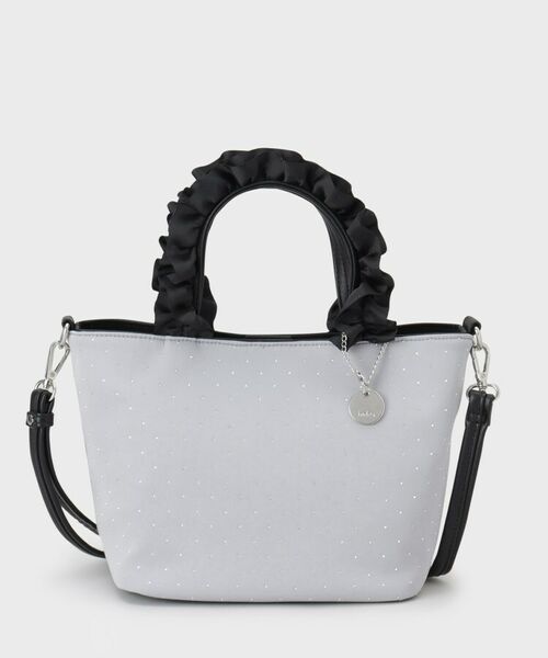 index / インデックス トートバッグ | 【2WAY】ラインストーン持ち手フリルバッグ | 詳細8