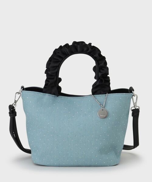 index / インデックス トートバッグ | 【2WAY】ラインストーン持ち手フリルバッグ | 詳細9