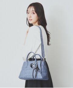 index / インデックス ショルダーバッグ | 【2WAY】フラワーチャーム付きショルダー取外し可バッグ