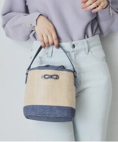 index / インデックス ショルダーバッグ | 【2WAY】リボンモチーフ付きバケツ型バッグ