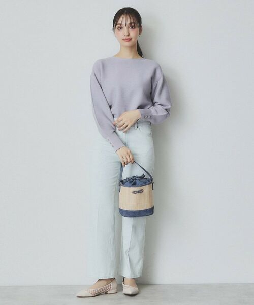 index / インデックス ショルダーバッグ | 【2WAY】リボンモチーフ付きバケツ型バッグ | 詳細2