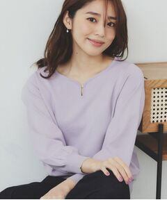 index / インデックス ニット・セーター | パーツ付きハートネックニットトップス【洗濯機洗い可】