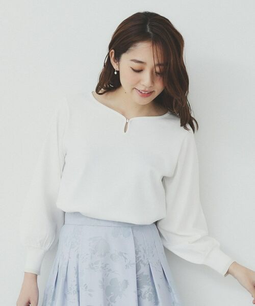 index / インデックス ニット・セーター | パーツ付きハートネックニットトップス【洗濯機洗い可】 | 詳細1