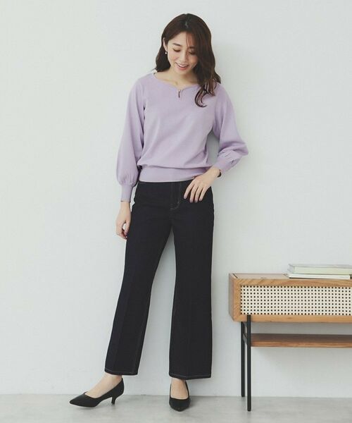 index / インデックス ニット・セーター | パーツ付きハートネックニットトップス【洗濯機洗い可】 | 詳細10