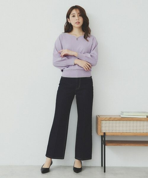 index / インデックス ニット・セーター | パーツ付きハートネックニットトップス【洗濯機洗い可】 | 詳細11