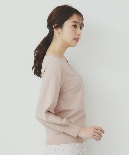 index / インデックス ニット・セーター | パーツ付きハートネックニットトップス【洗濯機洗い可】 | 詳細18