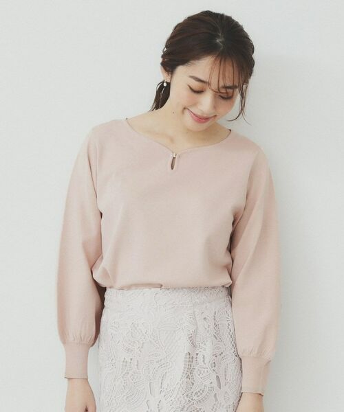 index / インデックス ニット・セーター | パーツ付きハートネックニットトップス【洗濯機洗い可】 | 詳細5