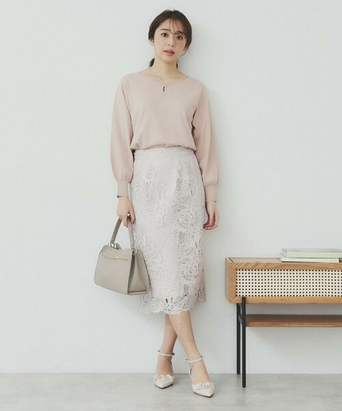 index / インデックス ニット・セーター | パーツ付きハートネックニットトップス【洗濯機洗い可】 | 詳細6