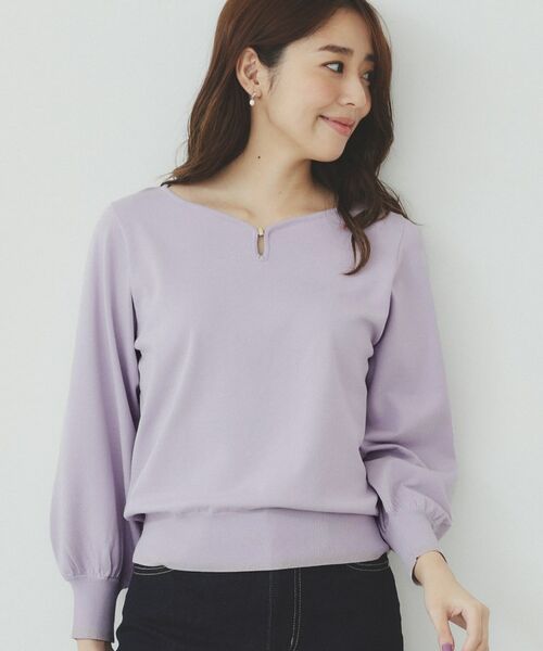 index / インデックス ニット・セーター | パーツ付きハートネックニットトップス【洗濯機洗い可】 | 詳細9