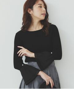 index / インデックス ニット・セーター | フレアスリーブリブニット【洗濯機洗い可】