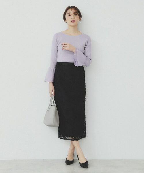 index / インデックス ニット・セーター | フレアスリーブリブニット【洗濯機洗い可】 | 詳細10