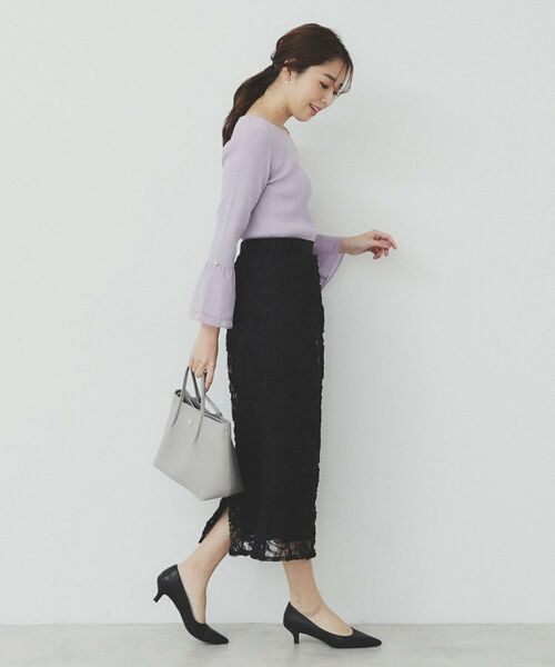 index / インデックス ニット・セーター | フレアスリーブリブニット【洗濯機洗い可】 | 詳細11