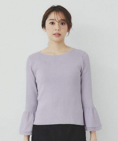 index / インデックス ニット・セーター | フレアスリーブリブニット【洗濯機洗い可】 | 詳細13