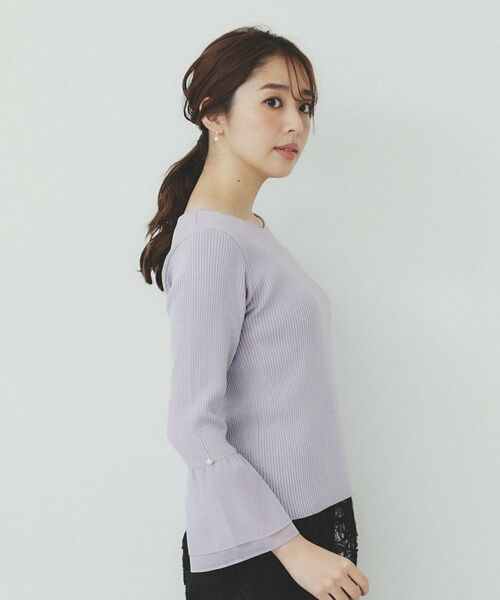 index / インデックス ニット・セーター | フレアスリーブリブニット【洗濯機洗い可】 | 詳細14