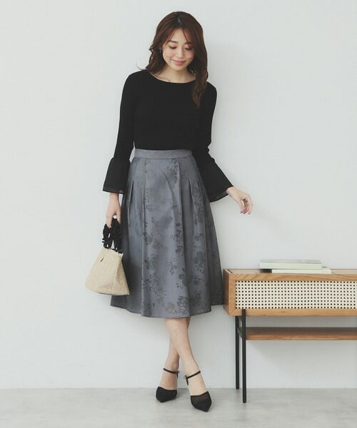 index / インデックス ニット・セーター | フレアスリーブリブニット【洗濯機洗い可】 | 詳細2