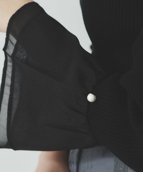 index / インデックス ニット・セーター | フレアスリーブリブニット【洗濯機洗い可】 | 詳細4