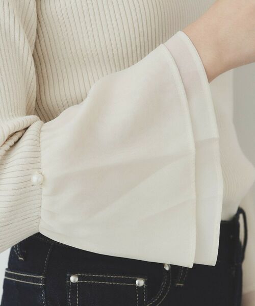 index / インデックス ニット・セーター | フレアスリーブリブニット【洗濯機洗い可】 | 詳細8