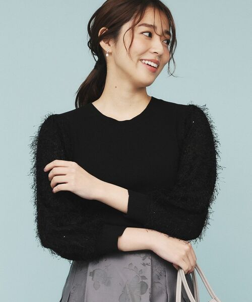 index / インデックス ニット・セーター | ドッキングシャギーニット【洗濯機洗い可】 | 詳細5