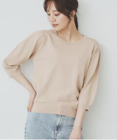 インデックス index ニットチュニック セーター 袖口スリット 裾フレア 無地 長袖 レーヨン×ポリ×ナイロン L ベージュ レディース index インデックス ニットチュニック セーター 袖口スリット 裾