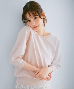 index / インデックス ニット・セーター | 《7色展開/XS-LLサイズ》クルーネックデザインスリーブニット【洗濯機洗い可】