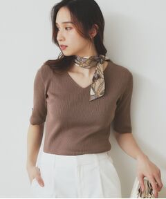 index / インデックス ニット・セーター | 《5色展開》Vネックリブニット【洗濯機洗い可】
