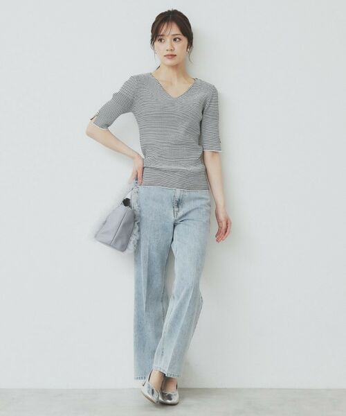 index / インデックス ニット・セーター | 《5色展開》Vネックリブニット【洗濯機洗い可】 | 詳細10