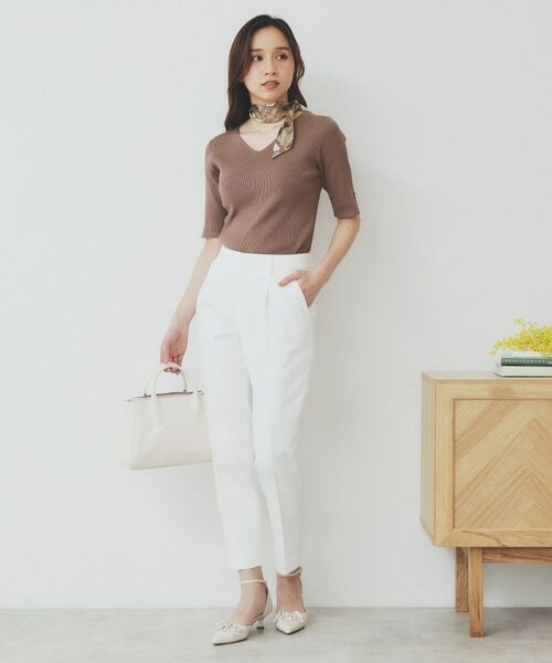 index / インデックス ニット・セーター | 《5色展開》Vネックリブニット【洗濯機洗い可】 | 詳細18
