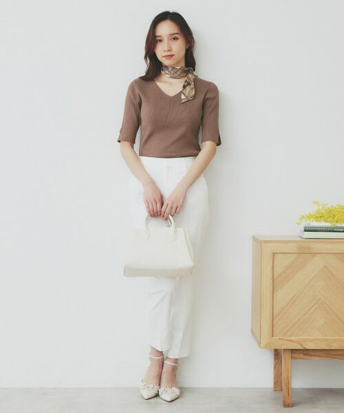 index / インデックス ニット・セーター | 《5色展開》Vネックリブニット【洗濯機洗い可】 | 詳細19