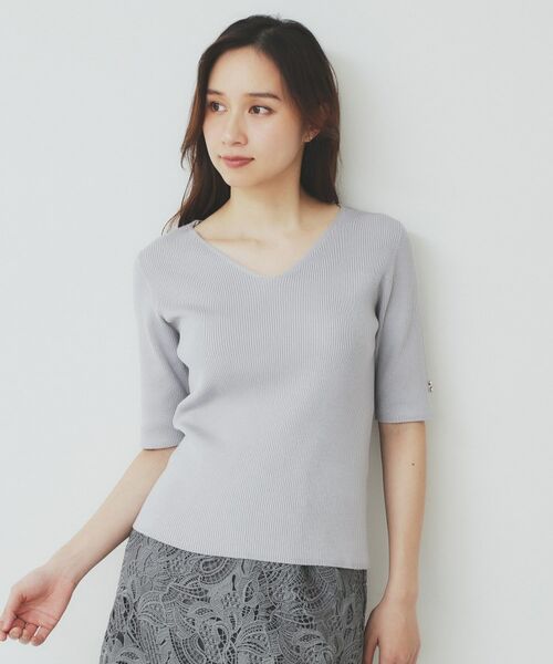 index / インデックス ニット・セーター | 《5色展開》Vネックリブニット【洗濯機洗い可】 | 詳細21