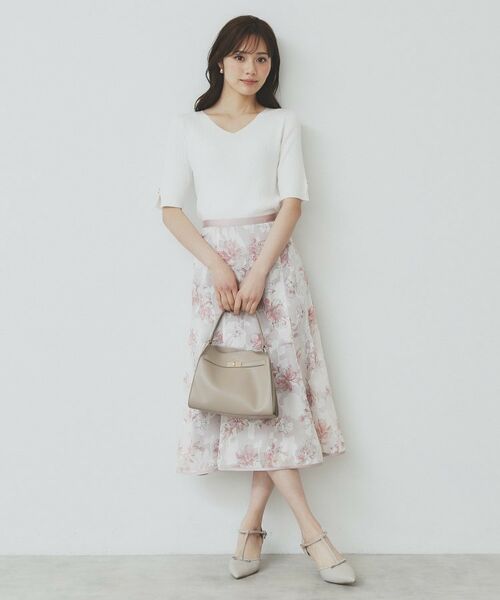 index / インデックス ニット・セーター | 《5色展開》Vネックリブニット【洗濯機洗い可】 | 詳細3