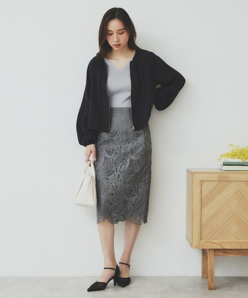 index / インデックス ニット・セーター | 《5色展開》Vネックリブニット【洗濯機洗い可】 | 詳細7