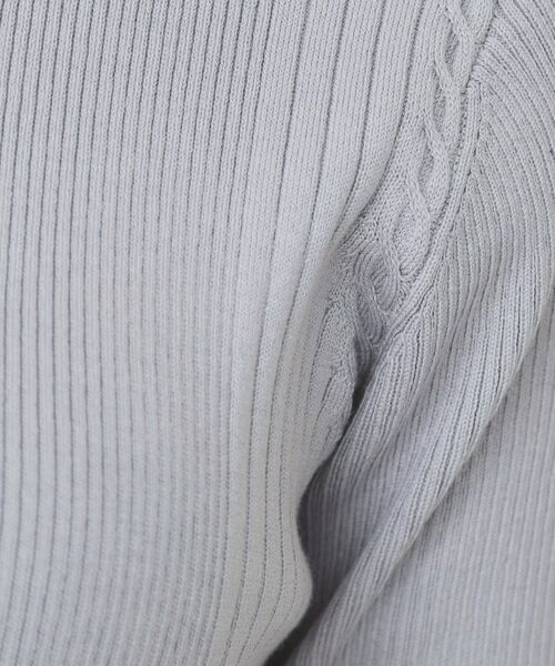 index / インデックス ニット・セーター | リブケーブルニット【洗濯機洗い可】 | 詳細12