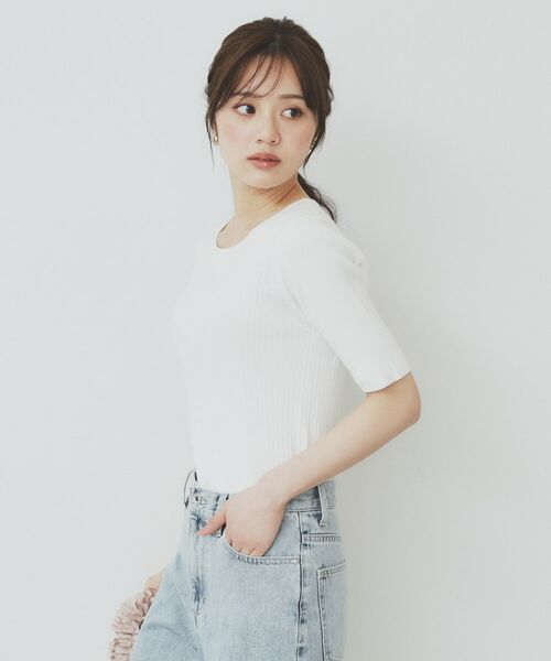 index / インデックス ニット・セーター | リブケーブルニット【洗濯機洗い可】 | 詳細13