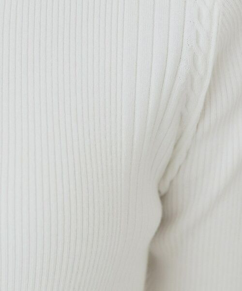 index / インデックス ニット・セーター | リブケーブルニット【洗濯機洗い可】 | 詳細16