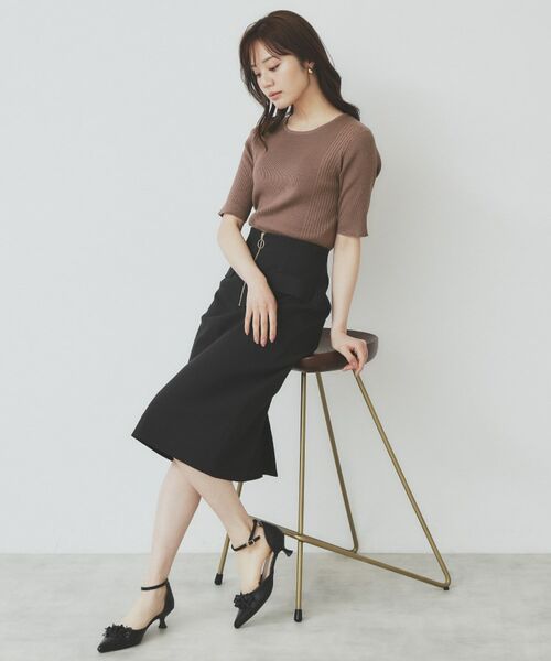 index / インデックス ニット・セーター | リブケーブルニット【洗濯機洗い可】 | 詳細7