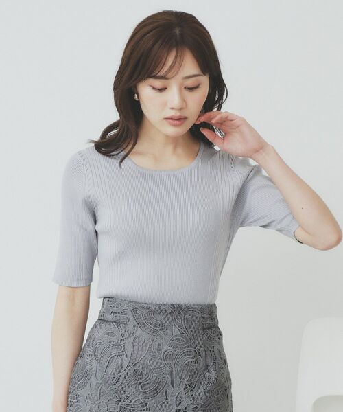 index / インデックス ニット・セーター | リブケーブルニット【洗濯機洗い可】 | 詳細9