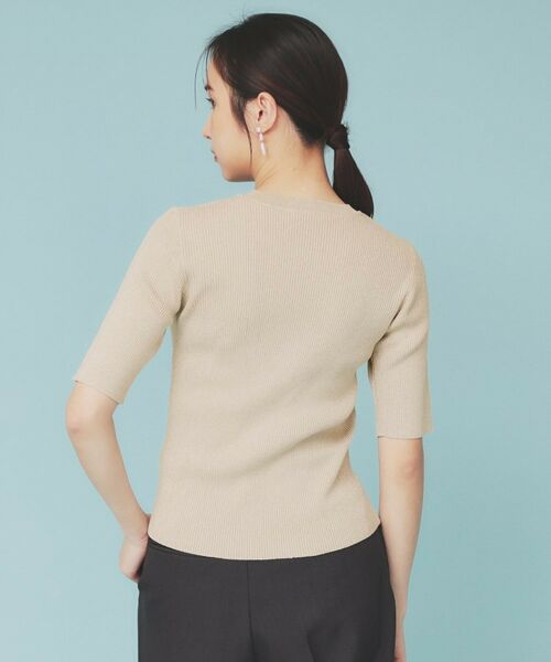 index / インデックス ニット・セーター | 《ツインセット》アシメチュールキャミ×ラメリブニット【洗濯機洗い可】 | 詳細29