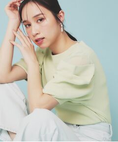 index / インデックス ニット・セーター | シアーレイヤードスリーブニット【洗濯機洗い可】