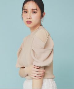 index / インデックス ニット・セーター | シアーレイヤードスリーブニット【洗濯機洗い可】