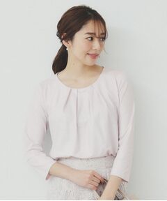 index / インデックス シャツ・ブラウス | パール調チェーン付きフロントタックトップス【洗濯機洗い可】