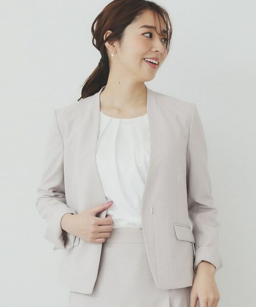 index / インデックス シャツ・ブラウス | パール調チェーン付きフロントタックトップス【洗濯機洗い可】 | 詳細1