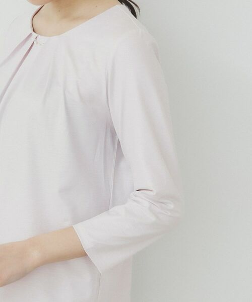 index / インデックス シャツ・ブラウス | パール調チェーン付きフロントタックトップス【洗濯機洗い可】 | 詳細21