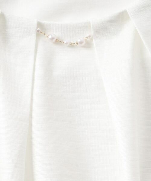 index / インデックス シャツ・ブラウス | パール調チェーン付きフロントタックトップス【洗濯機洗い可】 | 詳細4