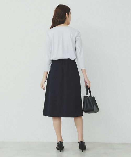 index / インデックス シャツ・ブラウス | パール調チェーン付きフロントタックトップス【洗濯機洗い可】 | 詳細7