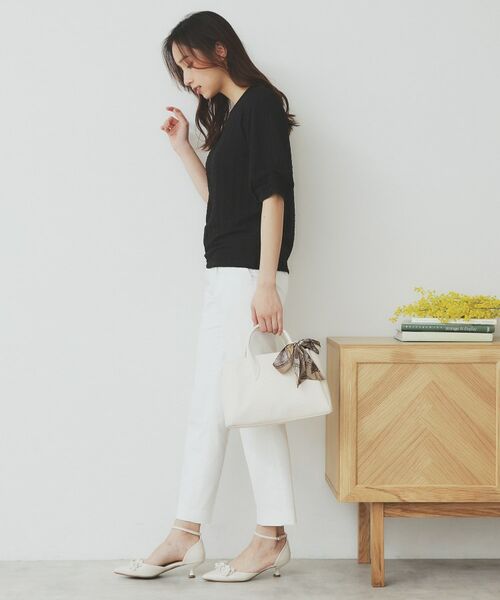 index / インデックス カットソー | シボジャカードタックギャザートップス【洗濯機洗い可】 | 詳細11