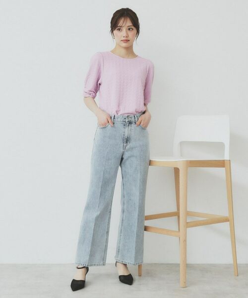 index / インデックス カットソー | シボジャカードタックギャザートップス【洗濯機洗い可】 | 詳細14